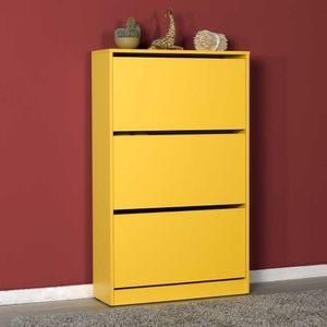 Pantofar Adore Mediu, 3 compartimente, capacitate 18 perechi incaltaminte, 73x119x26 cm, Mov