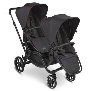 Carucior gemeni Abc Design, Zoom Ink, Pana la 44 kg, Centura in 5 puncte, Negru