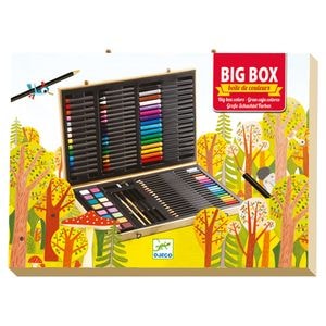 Set creativ Djeco, Big box, Marea cutie pentru desen si pictura,  6 ani+