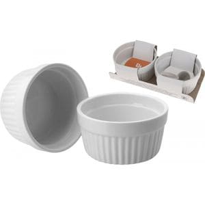 Set 2 ramekine White, portelan, 9x4.6 mm