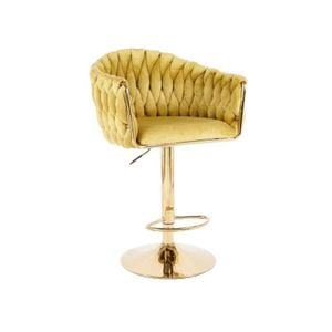 Scaun Bar KJC362, 110 x 58 x 55 cm, Mustar