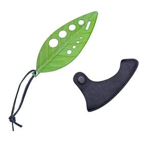 Tocator manual pentru ierburi eMazing, curatat frunze, margini ascutie, 9 gauri diferite dimensiuni, multifunctional din otel inoxidabil, rezistent la rugina, 14 x 5.5 cm, verde