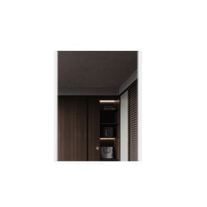 Dulap TRENDYS, pentru baie, cu oglinda de baie moderna, cu senzor touch, LED, spatii de depozitare, 60 x 55 x 75 cm, Alb
