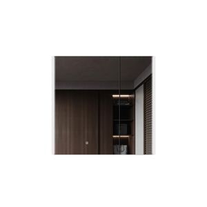 Dulap TRENDYS, cu oglinda de baie moderna, cu senzor touch, LED, doua usi si spatii de depozitare, 80 x 55 x 75 cm, Alb
