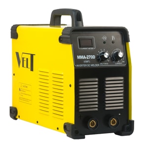 Invertor de sudura industrial Velt MMA 270D, 270 A, 400 V, electrod 1.6-5 mm, 14 kg, accesorii incluse, 13 KVA