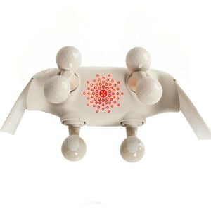 Aparat Profesional de Masaj pentru Gat si Umeri SKG H7 ULTRA cu Capete Rotative 360, Wireless, Incalzire Rapida, Hand Free Design, Autonomie 80min, Silver