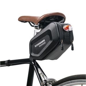 Suport pentru bicicleta eMazing, cu carcasa rigida, confectionata din piele artificiala si carbon, dimensiuni 20x12x11.5 cm, montare sub sa, capacitate de 2L, rezistenta la apa, negru