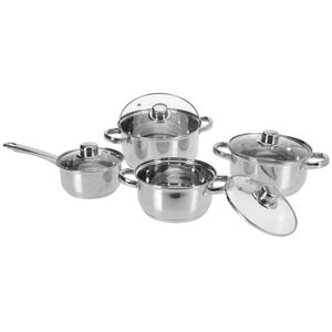 Set oale Bourges, inox, cu capac, 8 piese