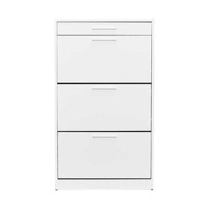 Pantofar Adore, 3 compartimente, capacitate 18 perechi incaltaminte, Nuc, 75x128x29 cm