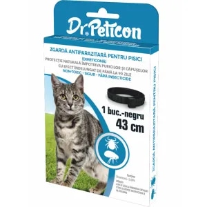 Zgarda antiparazitara pentru pisici Dr. Peticon