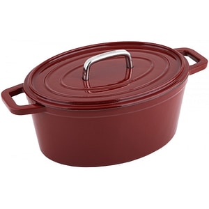 Cratita Roaster CS Alpen Red, fonta emailata, 31x23.5 cm