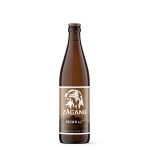 Bere bruna Zaganu Brown Ale, bax 20 x 0.5l