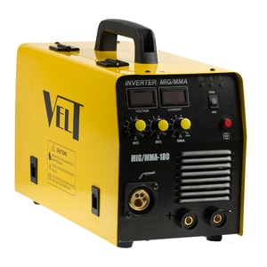 Invertor de sudura profesional Velt MIG/MMA 180, 180 A, 230 V, diamentru sarma 0.6-1 mm, 16 kg, accesorii incluse