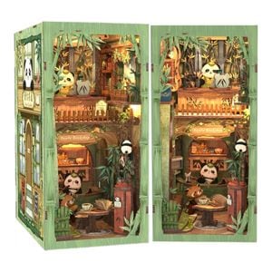 Puzzle 3D, Cotor de carte DIY, Panda bookshop, Cutebee, 244 piese