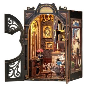 Puzzle 3D, Cotor de carte DIY, Count Cats Study, Cutebee, 121 piese