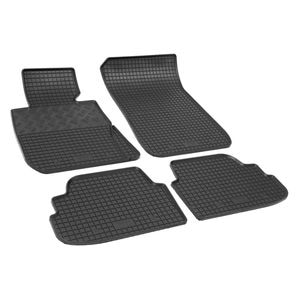 Set covorase auto Rigum, pentru BMW Seria 1 E81 2007-2011, 4 bucati, Negru