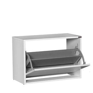 Pantofar Bancuta hol Adore Ottoman, capacitate 6 perechi incaltaminte, 60 x 42 x 30 cm, alb