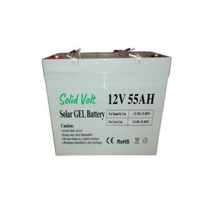 Baterie acumulator 12V 55Ah GEL solar, descarcare lenta, sistem solar, panouri fotovoltaice