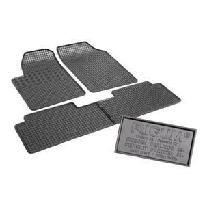 Set covorase auto Rigum, pentru Citroen Berlingo 1996-2011, 3 bucati, Negru