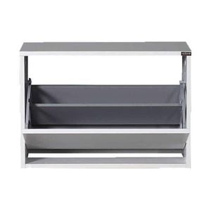 Pantofar Bancuta hol Adore Ottoman, capacitate 6 perechi incaltaminte, 60 x 42 x 30 cm, Mov