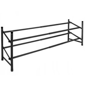 Pantofar extensibil Sersimo, cu 2 rafturi, 62-115cm, negru