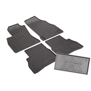 Set covorase auto Rigum, pentru Fiat Doblo 2010-2022, 4 bucati, Negru
