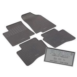 Set covorase auto Rigum, pentru Kia Rio 2011-2016, 4 bucati, Negru
