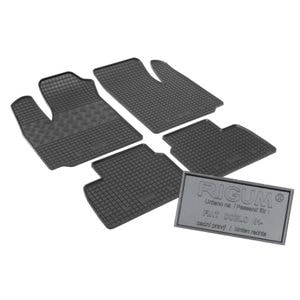Set covorase auto Rigum, pentru Fiat Doblo 2001-2009, 4 bucati, Negru