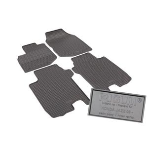 Set covorase auto Rigum, pentru Honda Jazz 2008-2015, 4 bucati, Negru