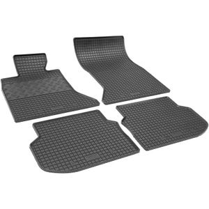 Set covorase auto Rigum, pentru BMW Seria 5 F10/F11 2010-2017, 4 bucati, Negru