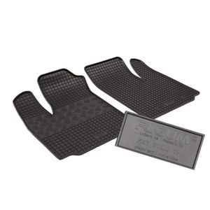 Set covorase auto Rigum, pentru Fiat Doblo 2001-2009, 2 bucati, Negru