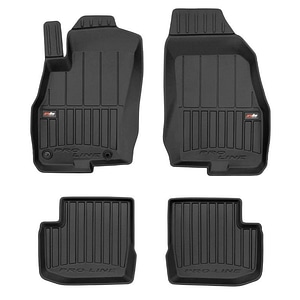 Set covorase auto Frogum 3D, pentru Fiat Punto Evo 2009-2018, 4 bucati, Negru