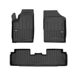 Set covorase auto Frogum 3D, pentru Peugeot Partner 1996-2011, 3 bucati, Negru
