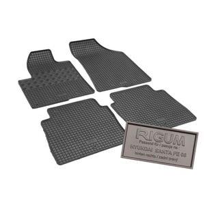 Set covorase auto Rigum, pentru Hyundai Santa Fe 2006-2012, 4 bucati, Negru