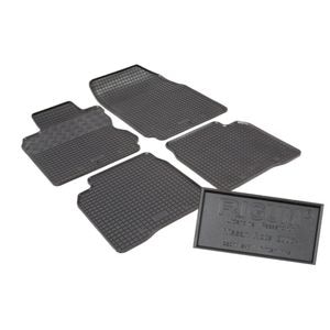 Set covorase auto Rigum, pentru Nissan Note 2006-2013, 4 bucati, Negru