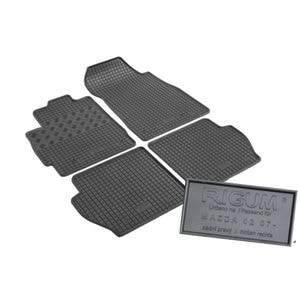Set covorase auto Rigum, pentru Mazda 2 2007-2015, 4 bucati, Negru