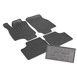 Set covorase auto Rigum, pentru Opel Astra G 1998-2009, 4 bucati, Negru
