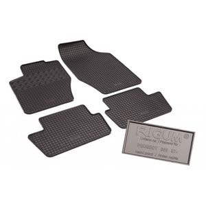 Set covorase auto Rigum, pentru Peugeot 308 2007-2013, 4 bucati, Negru