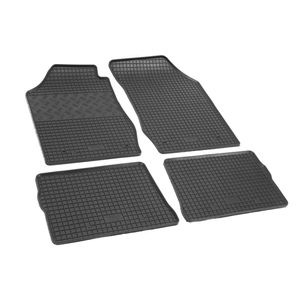 Set covorase auto Rigum, pentru Renault Clio 1998-2005, 4 bucati, Negru