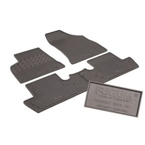 Set covorase auto Rigum, pentru Peugeot 5008 2009-2017, 3 bucati, Negru