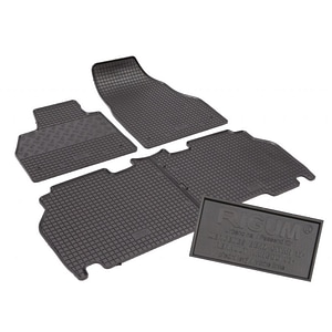 Set covorase auto Rigum, pentru Renault Kangoo 2008-2021, 3 bucati, Negru