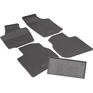 Set covorase auto Rigum, pentru Seat Toledo 2013-2019, 4 bucati, Negru
