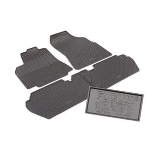 Set covorase auto Rigum, pentru Peugeot Partner 2008-2018, 3 bucati, Negru