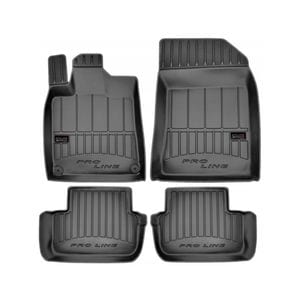 Set covorase auto Frogum 3D, pentru Fiat Bravo 2007-2016, 4 bucati, Negru