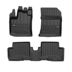 Set covorase auto Frogum 3D, pentru Dacia Lodgy 2012-prezent, 3 bucati, Negru