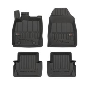 Set covorase auto Frogum 3D, pentru Ford Fiesta 2008-2017, 4 bucati, Negru