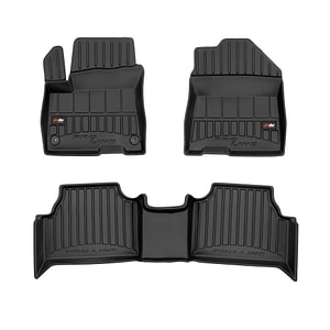 Set covorase auto Frogum 3D, pentru Hyundai Kona 2017-2023, 3 bucati, Negru