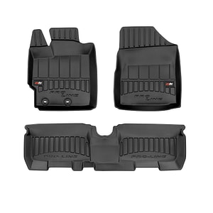Set covorase auto Frogum 3D, pentru Toyota Yaris II 2006-2011, 3 bucati, Negru