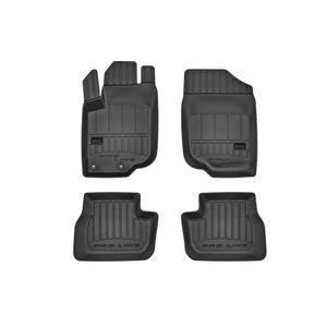 Set covorase auto Frogum 3D, pentru Peugeot 207 2006-2014, 4 bucati, Negru