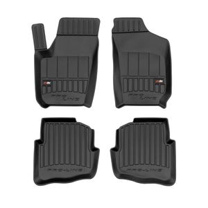 Set covorase auto Frogum 3D, pentru Skoda Fabia I 2000-2007, 4 bucati, Negru